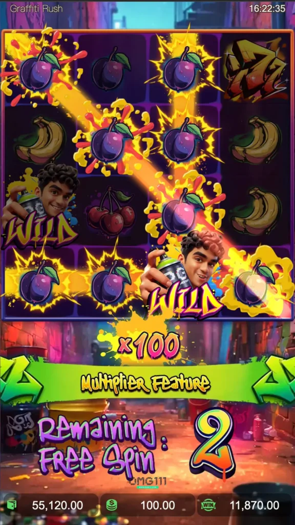 graffiti rush pgslot111 ตารางโบนัสไทม์ล่าสุด ทดลองเล่นสล็อตฟรี สมัครเว็บตรง เว็บสล็อตแตกง่าย เว็บตรงอันดับ1 ไม่ผ่านเอเยนต์ bonust time pg111 pgslot111