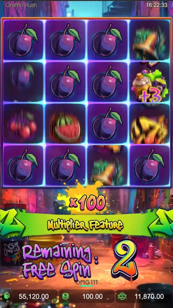 graffiti rush pgslot111 ตารางโบนัสไทม์ล่าสุด ทดลองเล่นสล็อตฟรี สมัครเว็บตรง เว็บสล็อตแตกง่าย เว็บตรงอันดับ1 ไม่ผ่านเอเยนต์ bonust time pg111 pgslot111