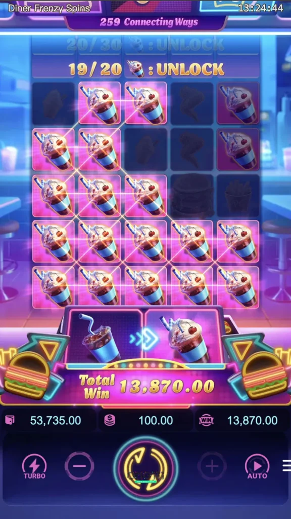 Diner Frenzy Spins pgslot111 เกมสล็อตพีจีใหม่ล่าสุด9