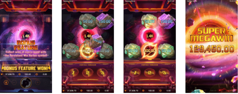 Galaxy Miner PGSOFT ตารางเล่นเกมสล็อต ตารางโบนัสไทม์พีจี ล่าสุด 2568